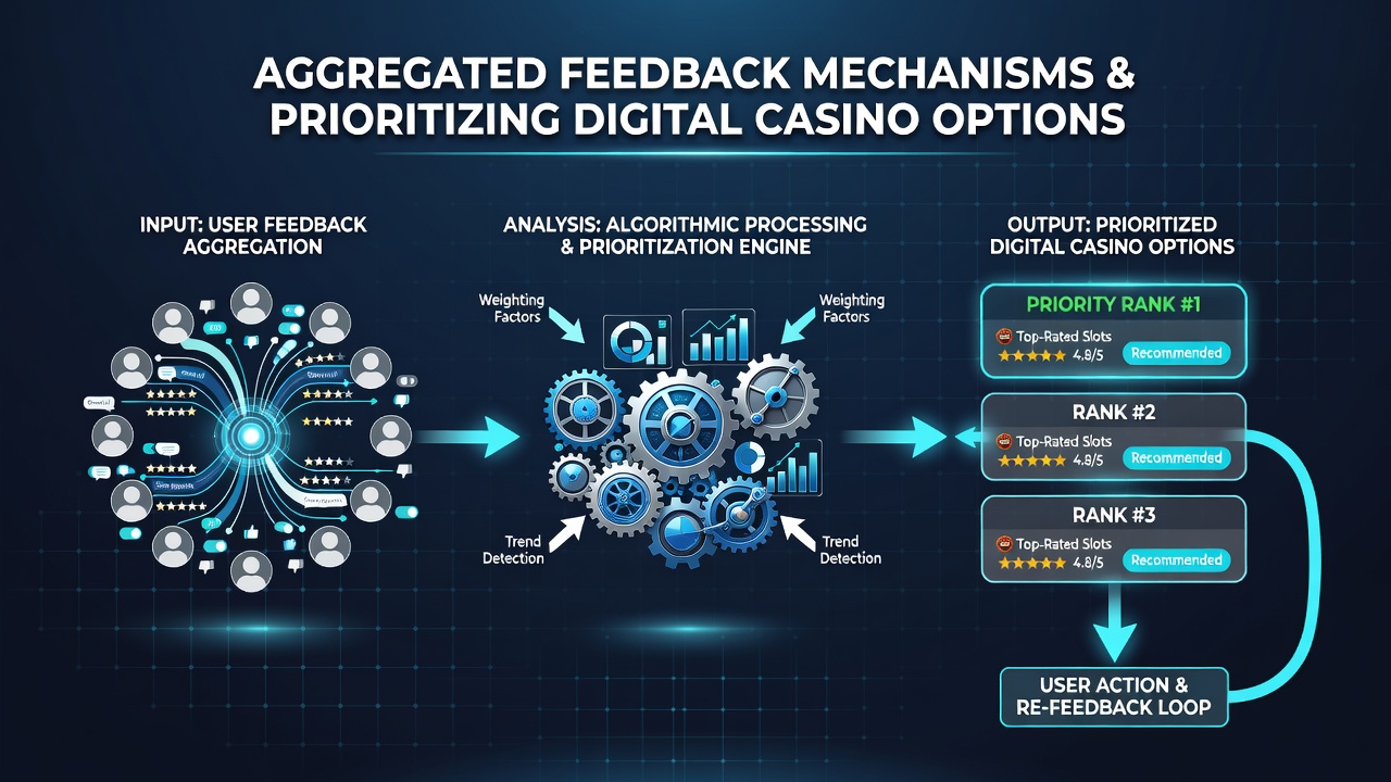 Dashboard displaying aggregated user ratings and reviews for digital casino platforms