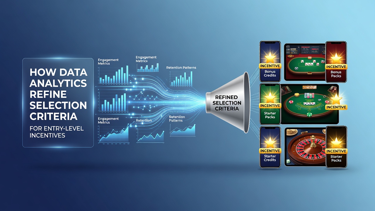 Data analytics dashboard displaying player engagement metrics for mobile table game incentives