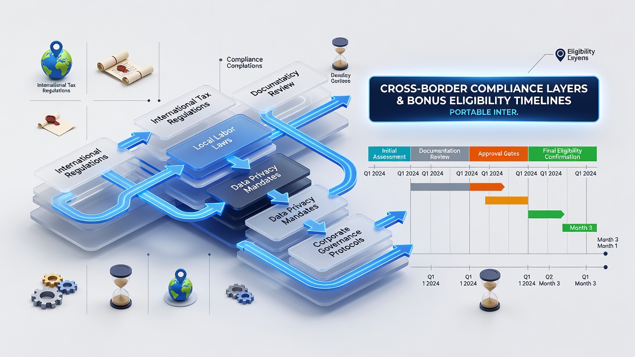 Diagram showing mobile table game setup with compliance checkpoints