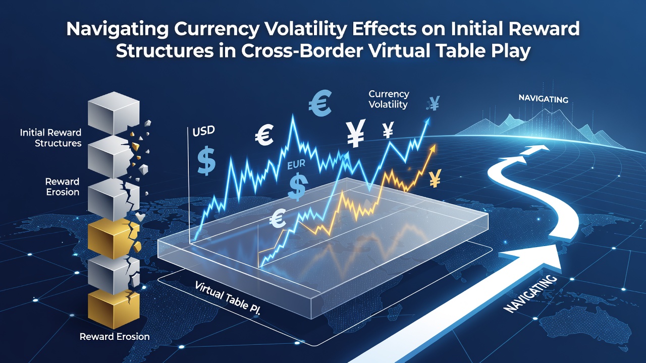 Analytics dashboard illustrating volatility trends and reward adjustments in virtual table environments