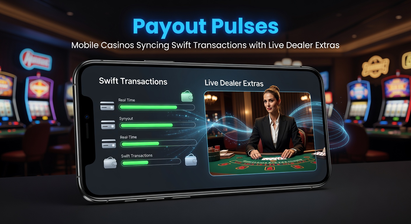 Mobile casino interface showing instant payout notification alongside a live blackjack dealer stream