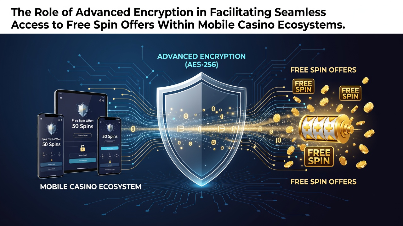 Mobile casino interface showing encrypted free spin redemption process on smartphone screen